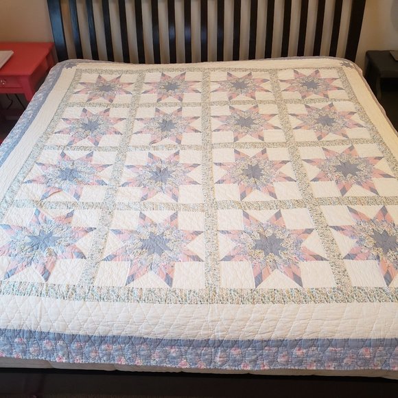 arch quilts Bedding Arch Quilts Elmsford Ny New York Star Starburst Kaleidoscope White Pink